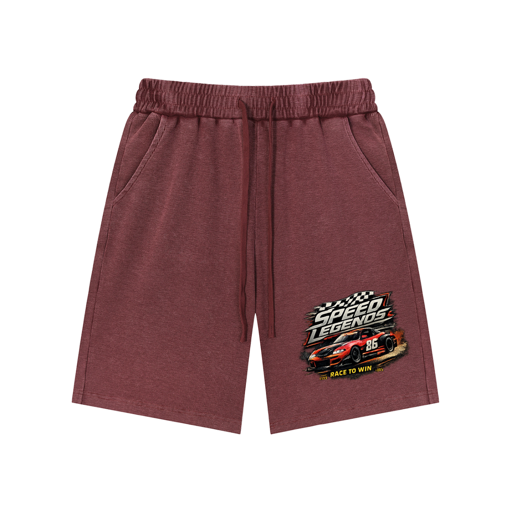 Speed- Mineral Wash Waffle Knit Shorts