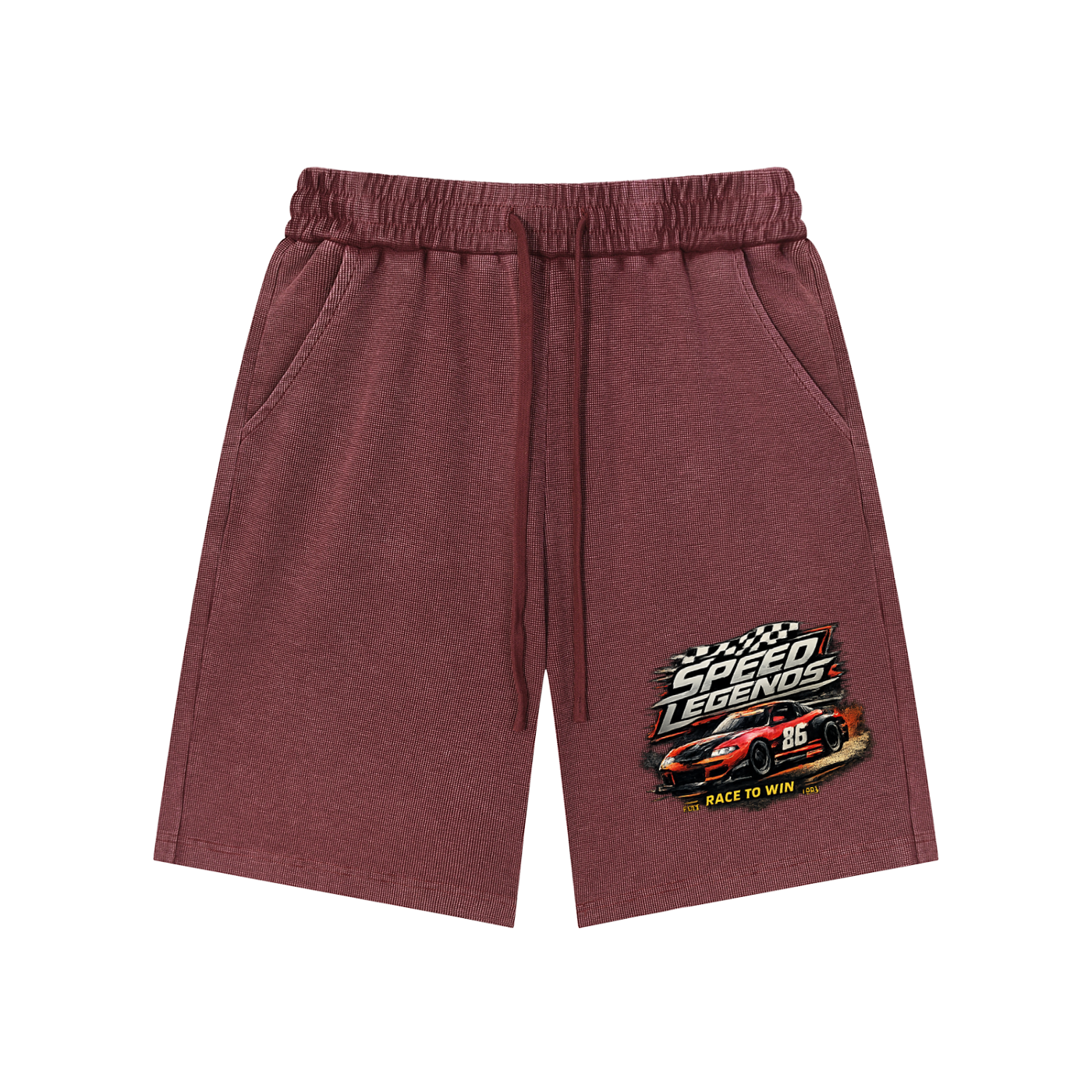 Speed- Mineral Wash Waffle Knit Shorts